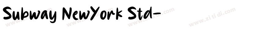 Subway NewYork Std字体转换